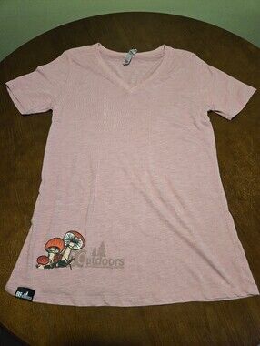 Pink BC Outdoor Mushroom T-shirt Short Sleeve Women's
